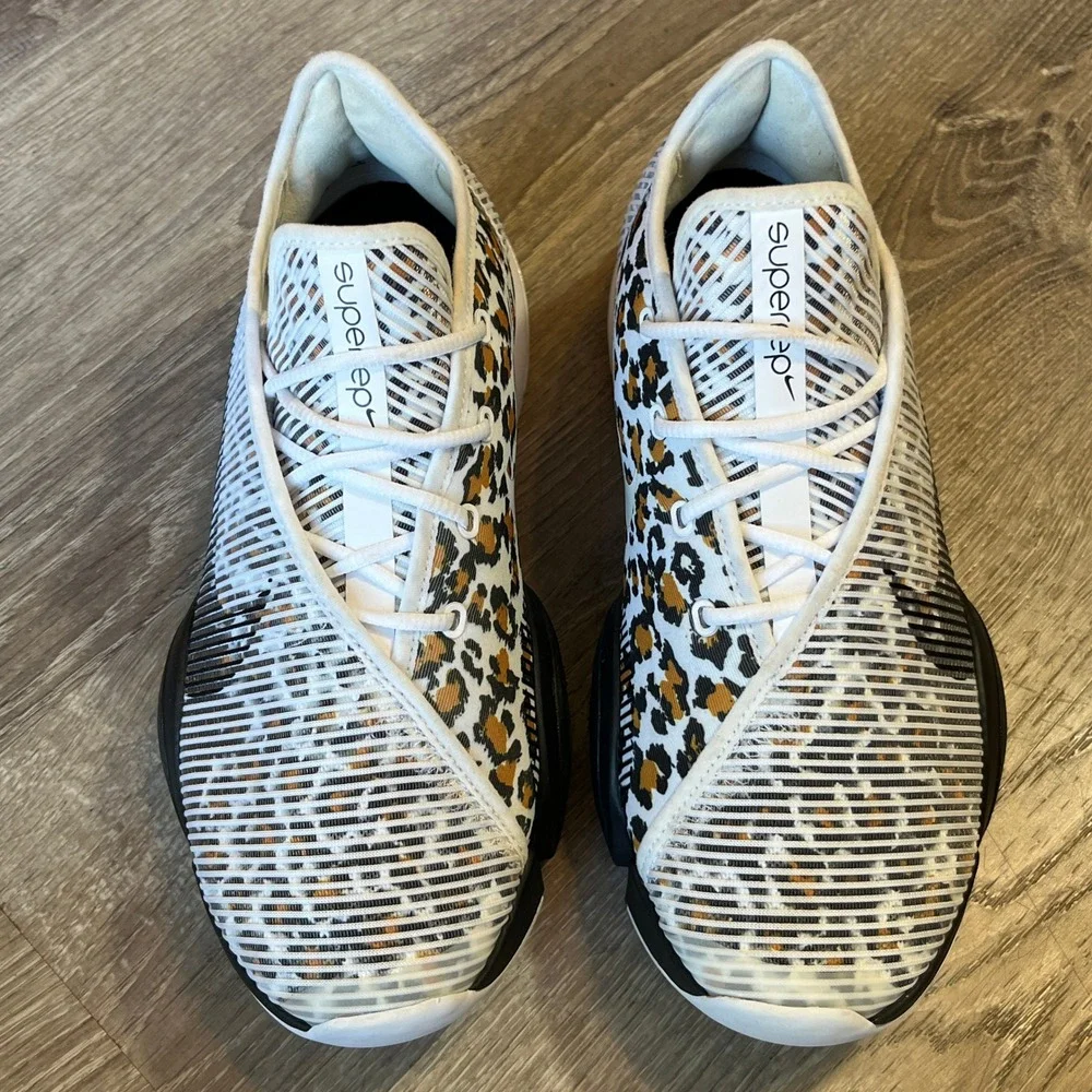 Nike Air Zoom SuperRep 2 Leopard Print Womens Training Shoes CU5925-968 Size 8